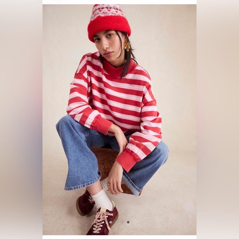 Free People - Palm Springs striped pullover NWT